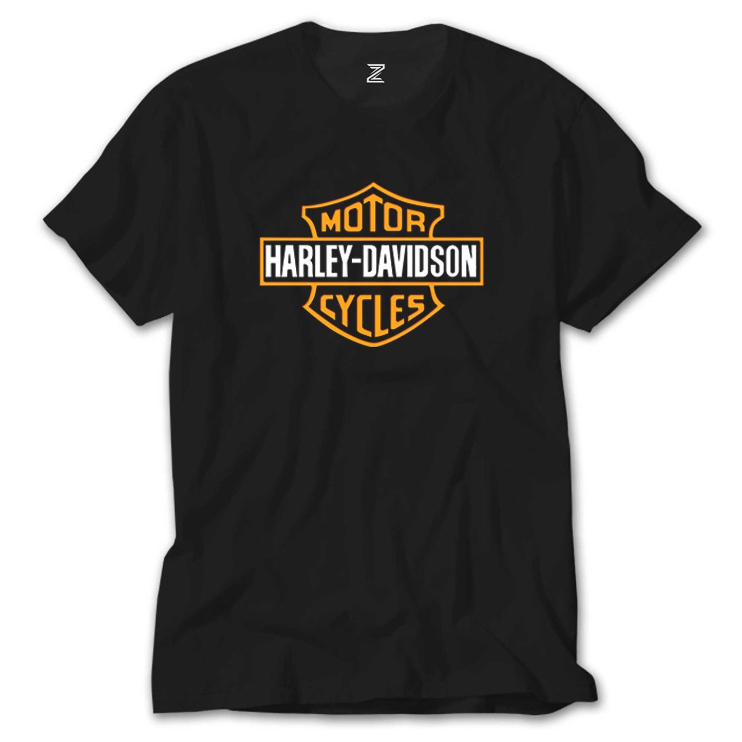 İndirimli Harley Davidson Cycles Logo Siyah Tişört 