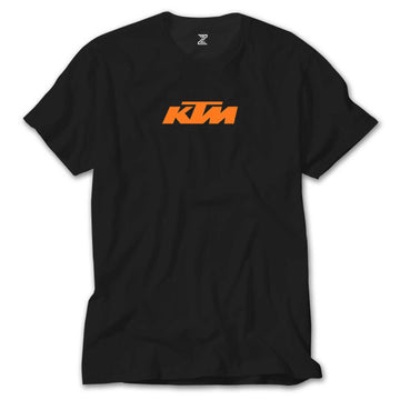 KTM Motorcycle Orange logo Siyah Tişört