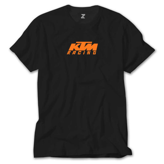 KTM Racing Orange Logo Siyah Tişört
