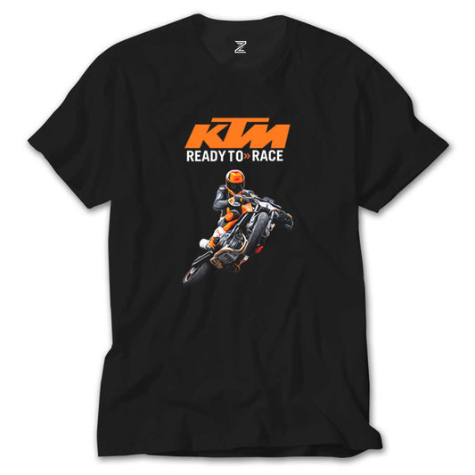 İndirimli KTM Ready To Race Moto Siyah Tişört