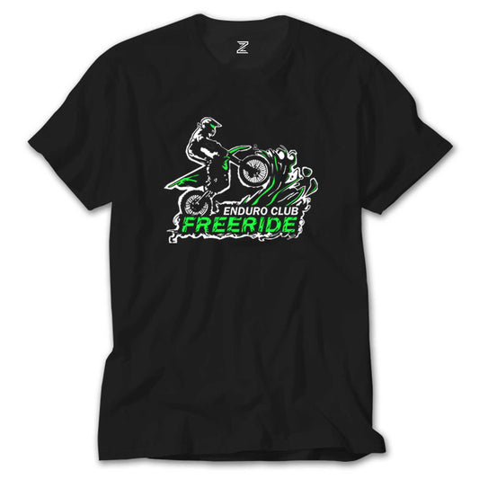 Motokros Enduro Club Siyah Tişört