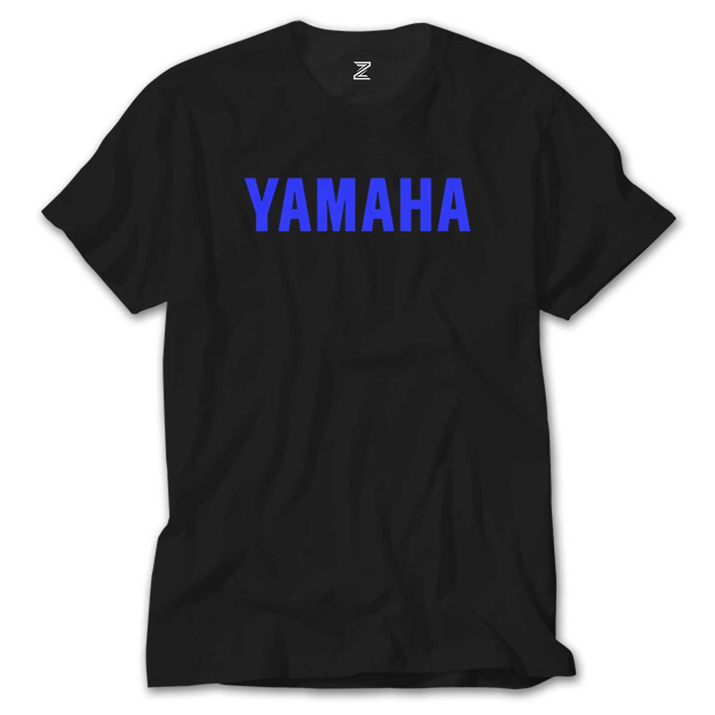 İndirimli Yamaha Text Blue Siyah Tişört
