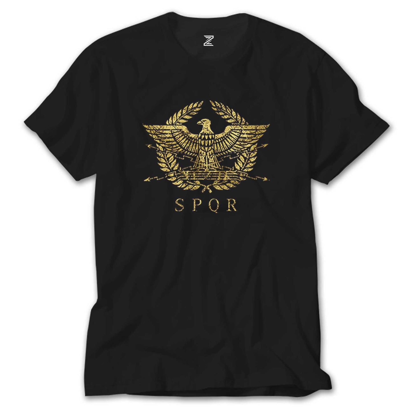 İndirimli Roman Empire Emblem Siyah Tişört