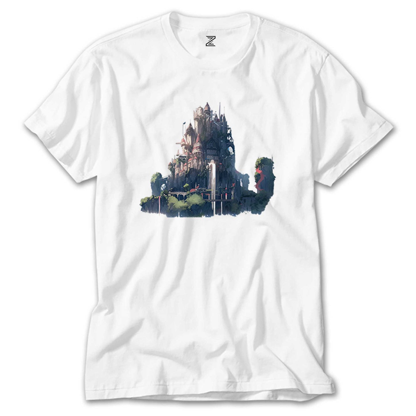 Water valley Castle Beyaz Tişört