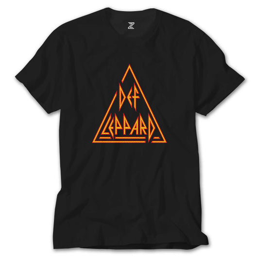Def Leppard Logo 2 Siyah Tişört