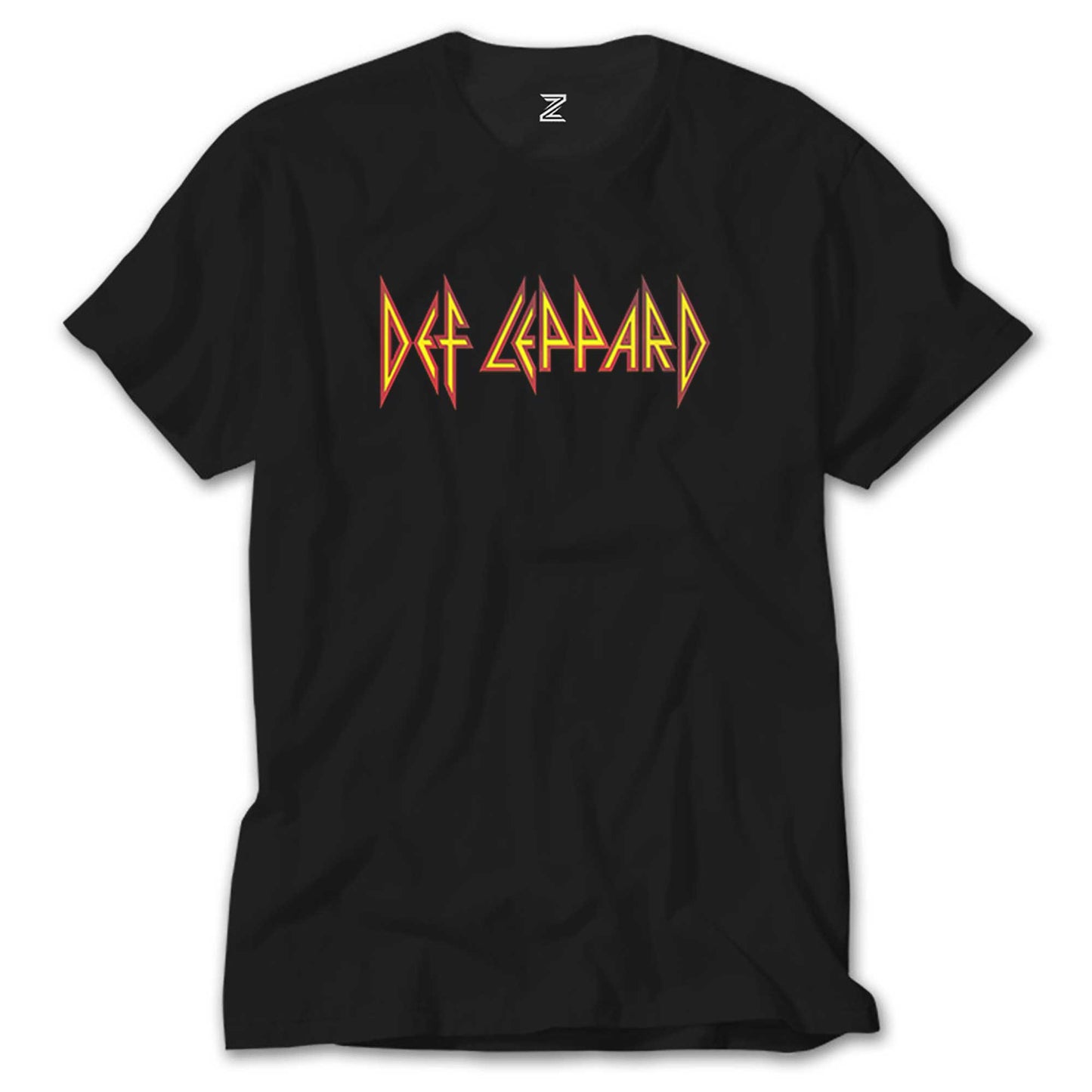 İndirimli Def Leppard Logo Siyah Tişört