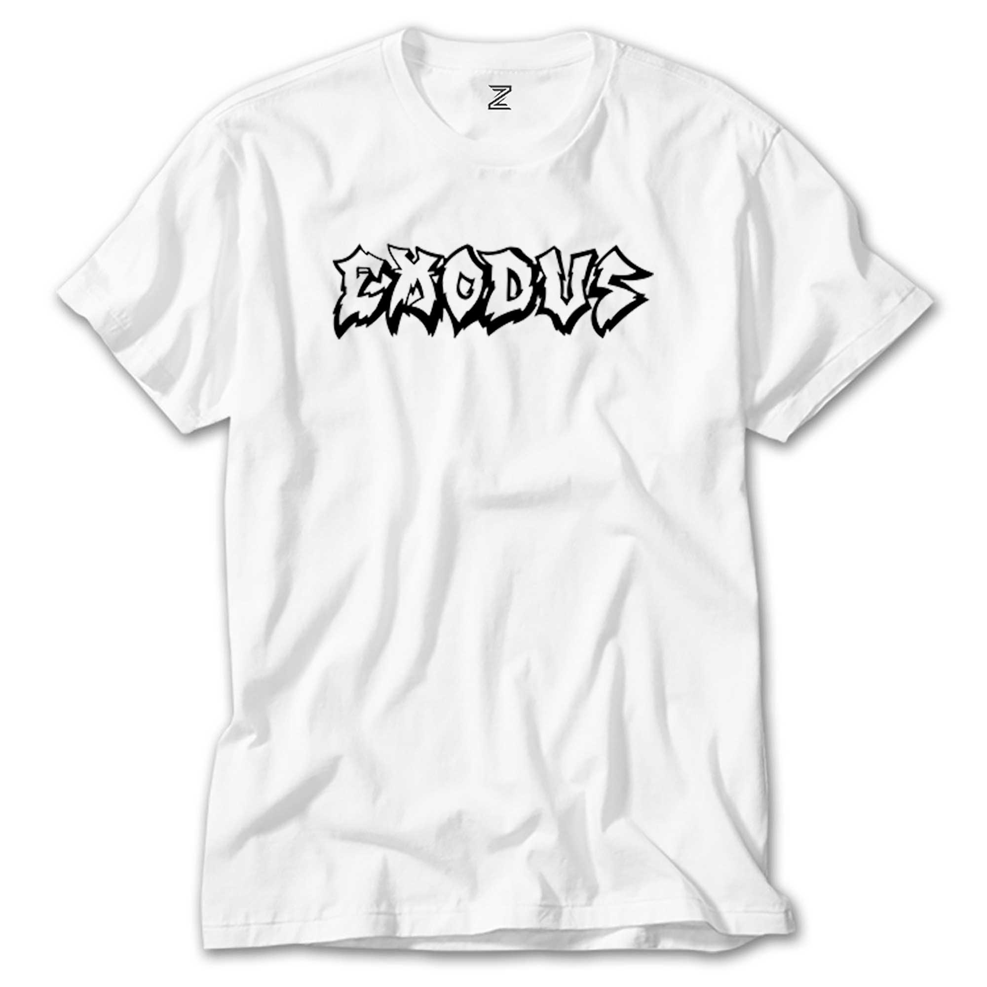 Exodus Text Beyaz Tişört
