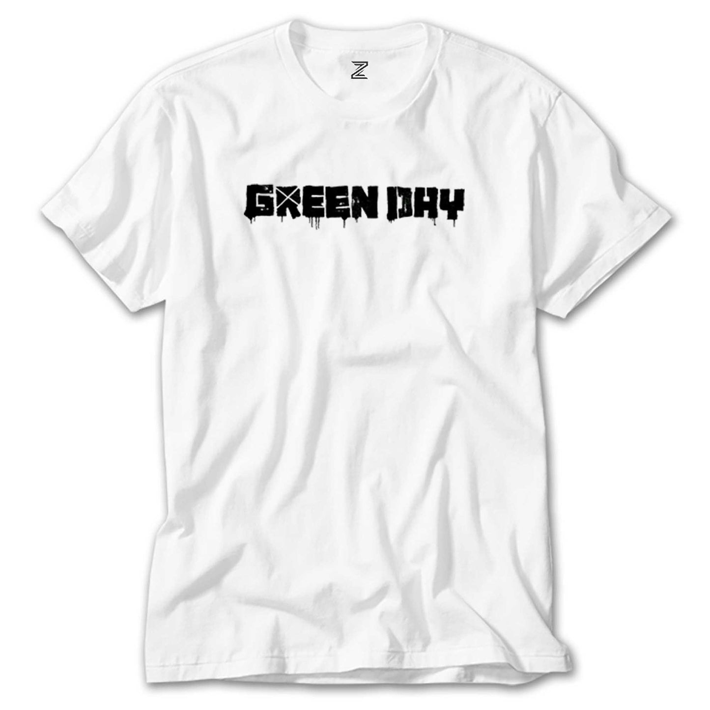 Green Day Logo Beyaz Tişört