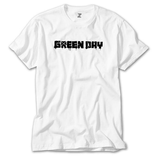 Green Day Logo Beyaz Tişört