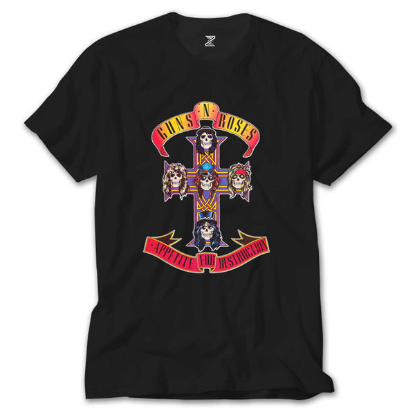 Guns N Roses Appetite for Destruction Siyah Tişört