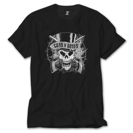 İndirimli Guns N Roses Vintage Dameged Siyah Tişört