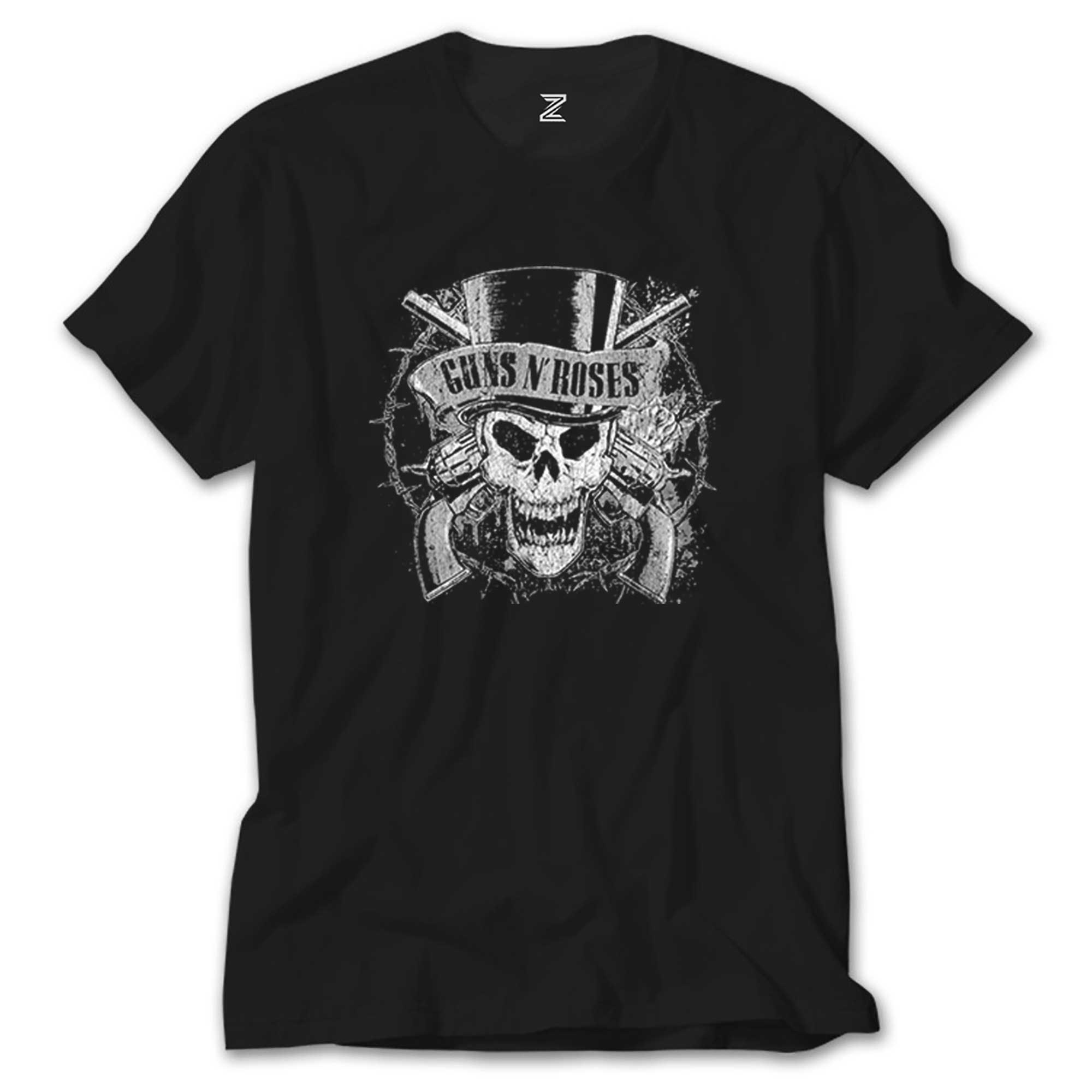Guns N Roses Vintage Dameged Siyah Tişört