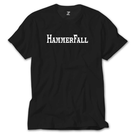 Hammerfall Logo Siyah Tişört