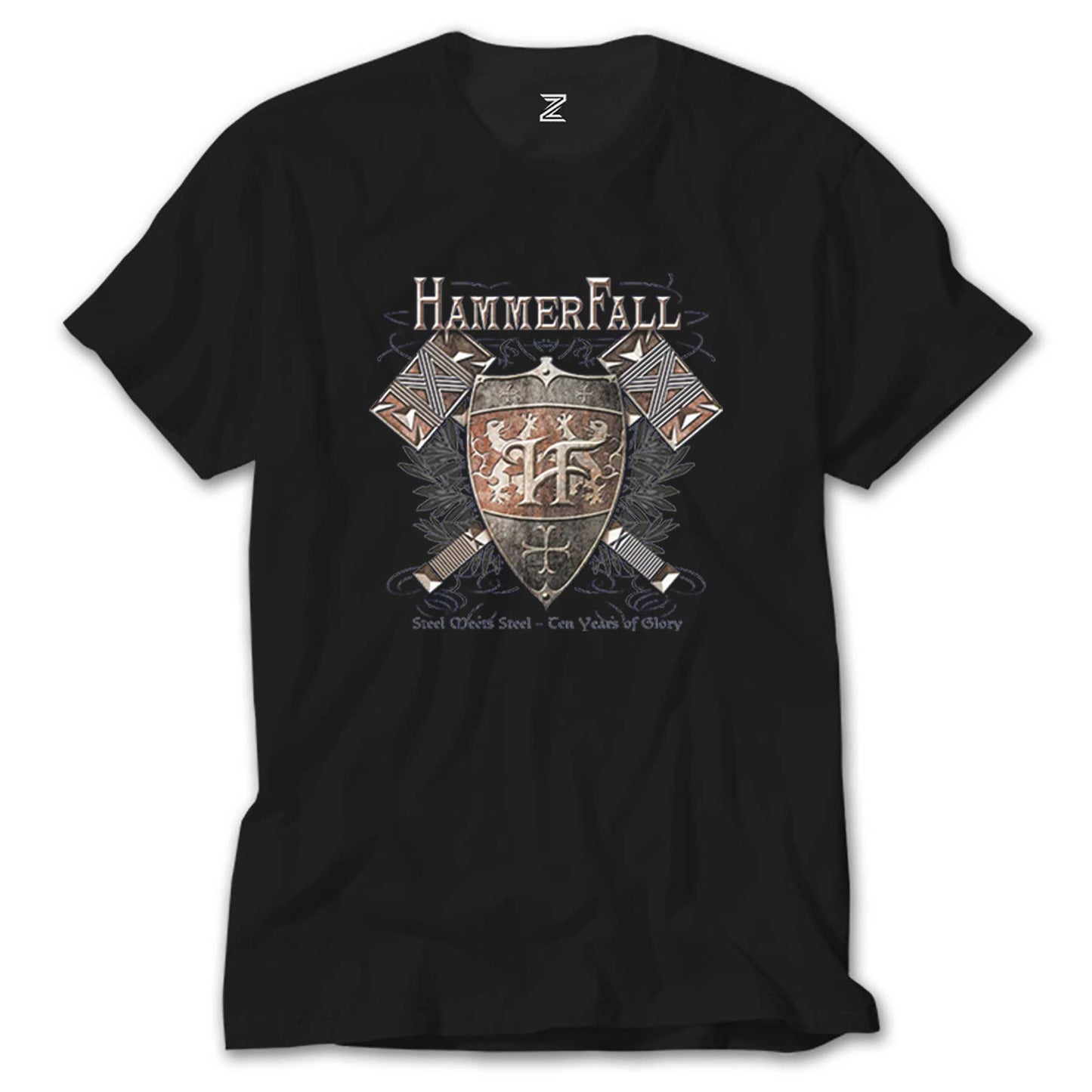 Hammerfall Steel Meets Steel Siyah Tişört