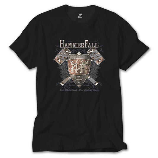Hammerfall Steel Meets Steel Siyah Tişört