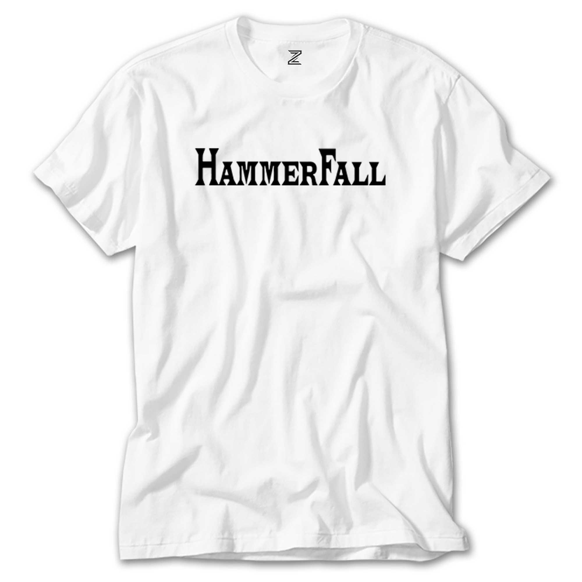 Hammerfall Text Beyaz Tişört