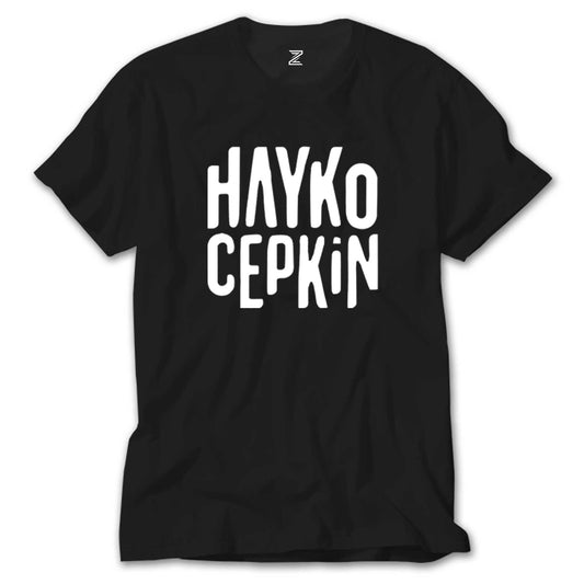 Hayko Cepkin Text Siyah Tişört