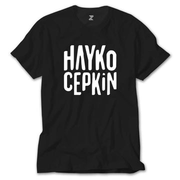 Hayko Cepkin Text Siyah Tişört