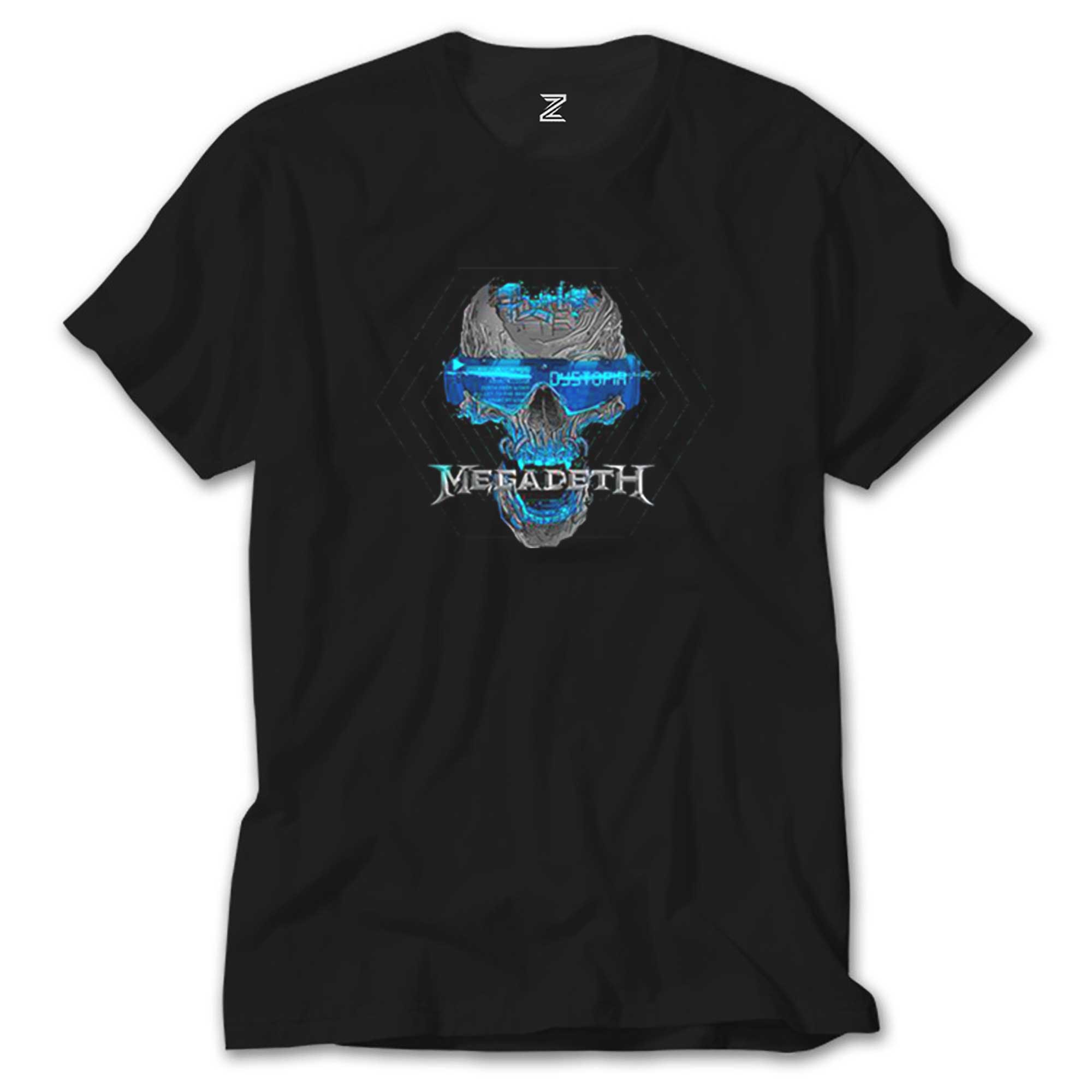 Megadeth Dystopia Skull Siyah Tişört
