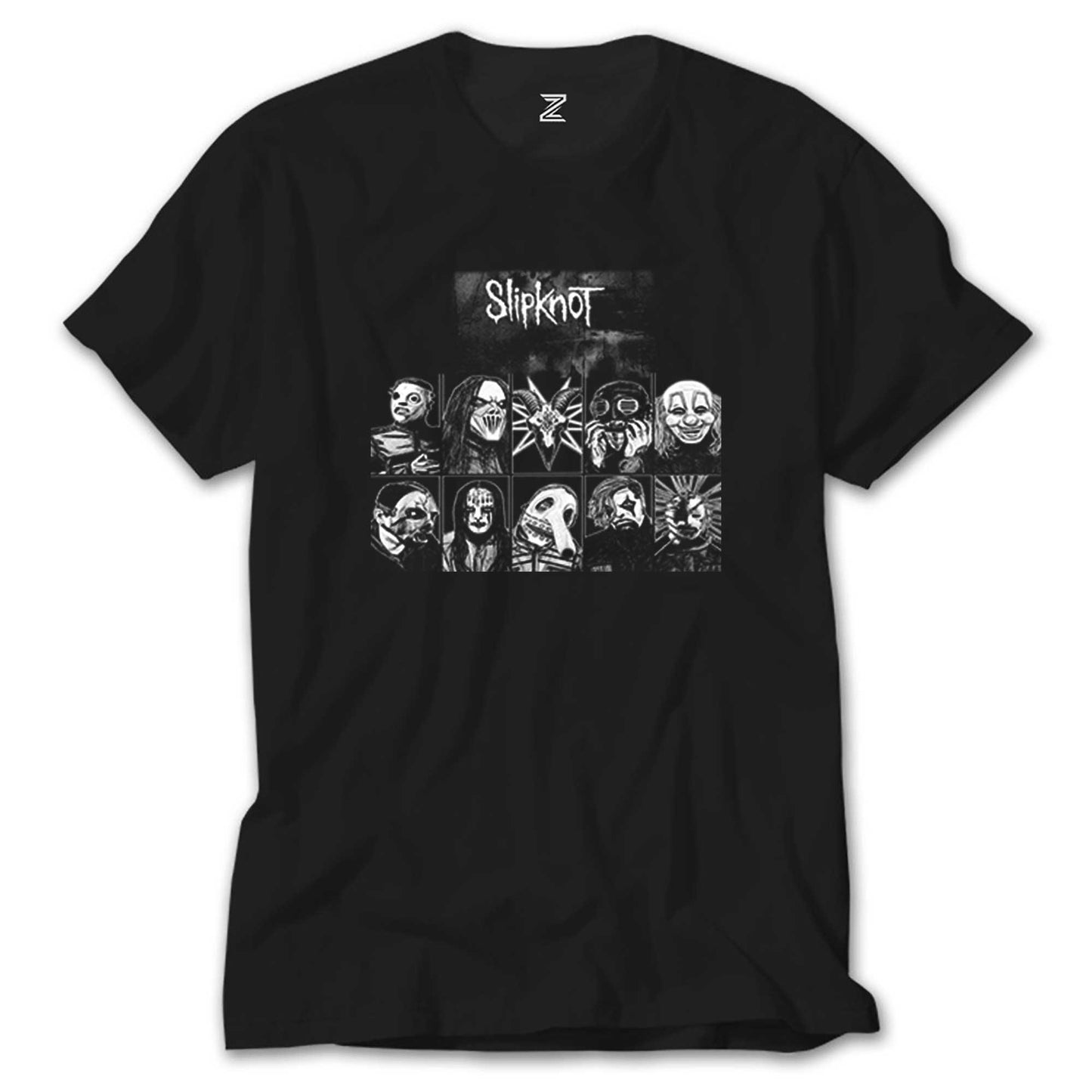 Slipknot Group Member Siyah Tişört