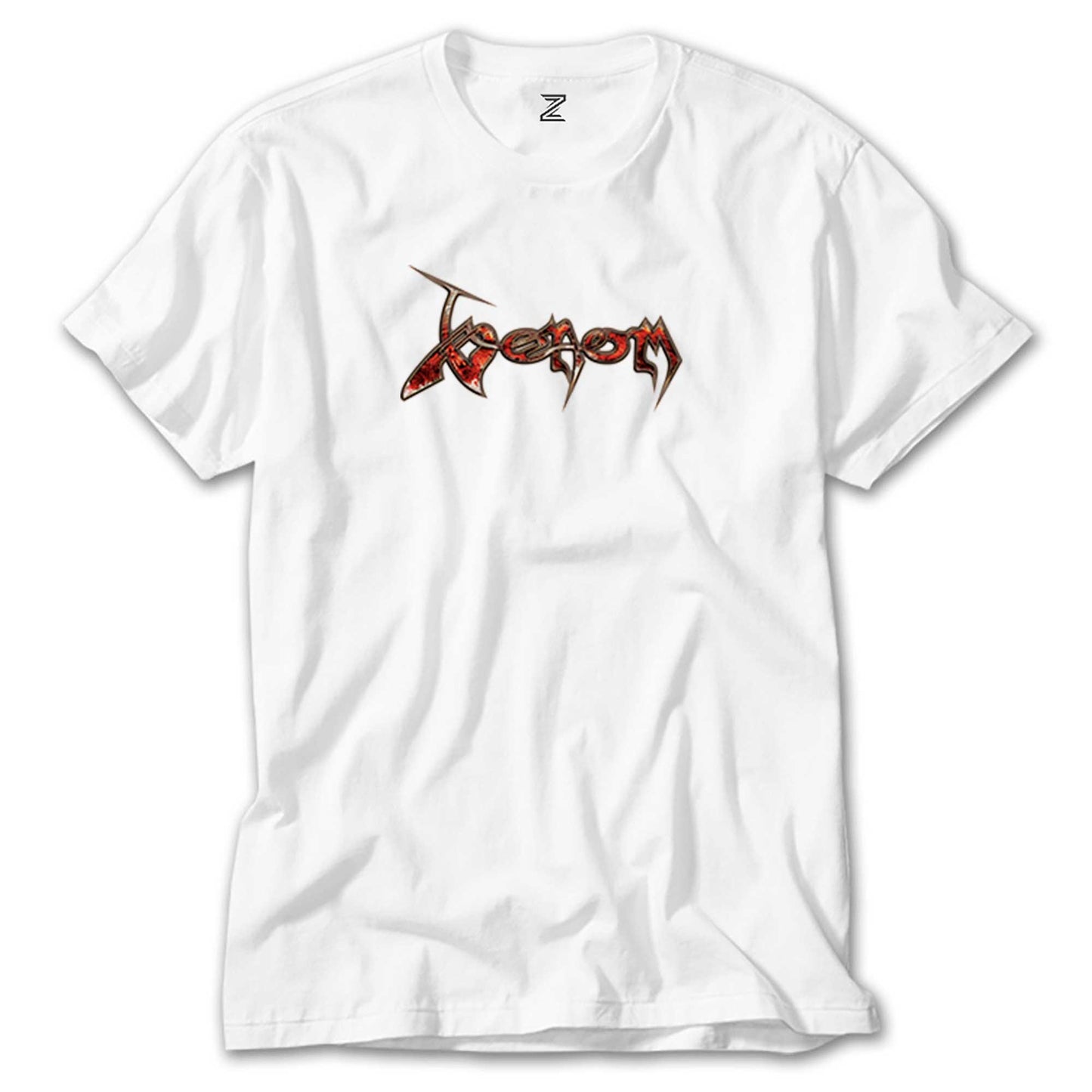 Venom Fire Logo Beyaz Tişört