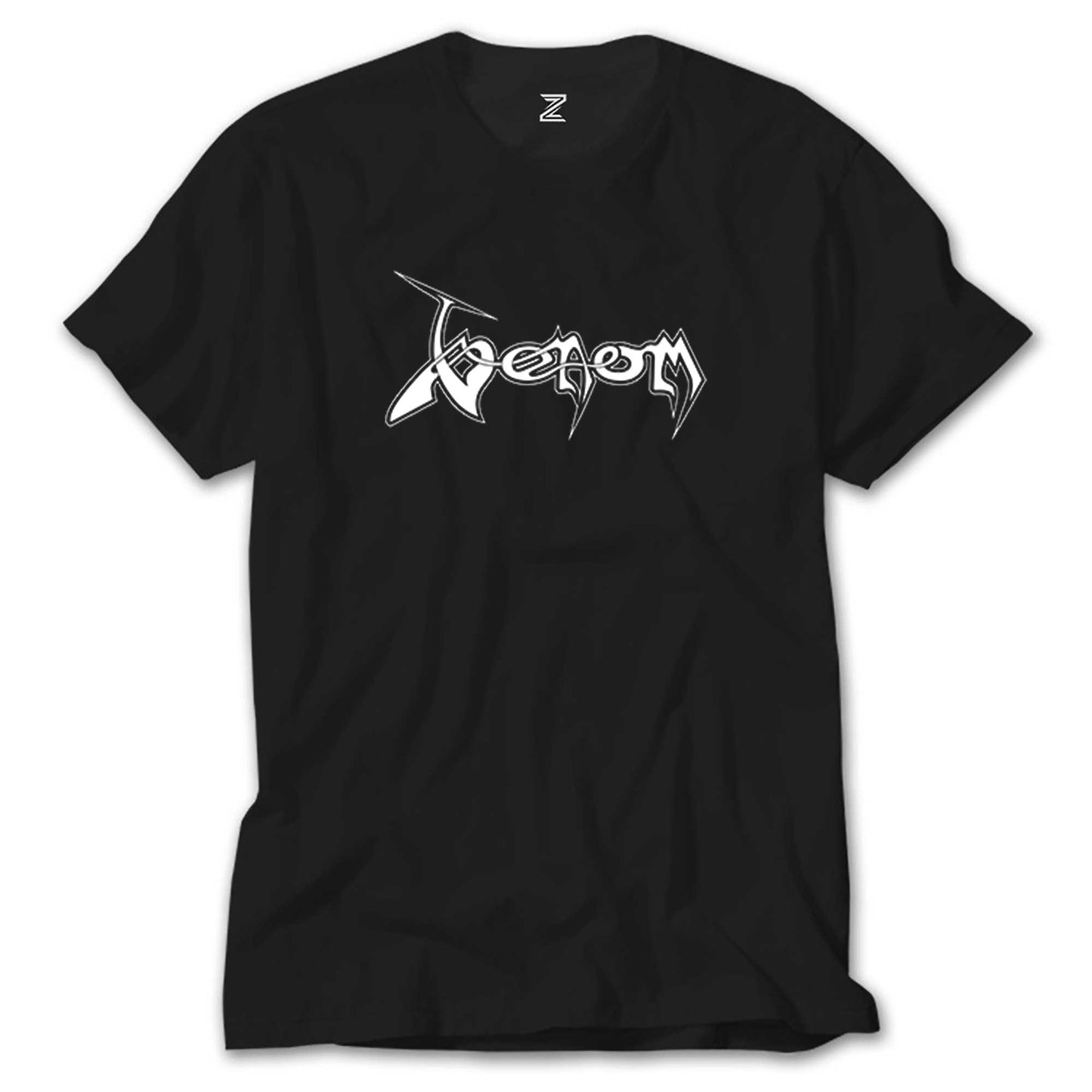 Venom Logo Text Siyah Tişört