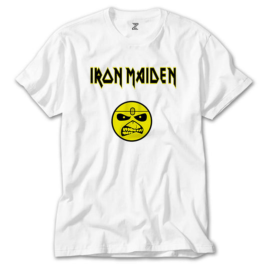 Iron Maiden Face Beyaz Tişört