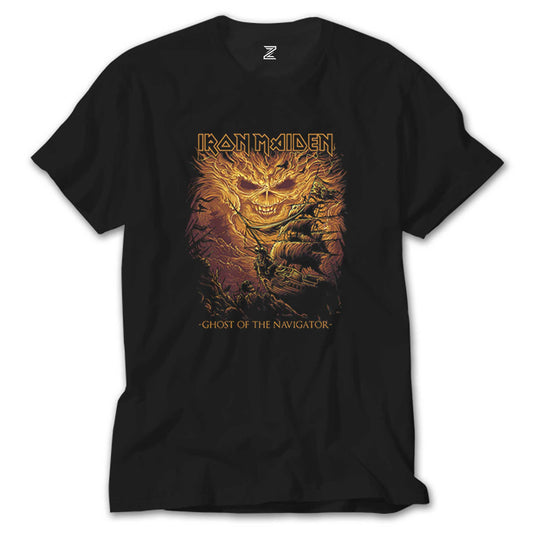 İndirimli Iron maiden Ghost of the Navigator Siyah Tişört