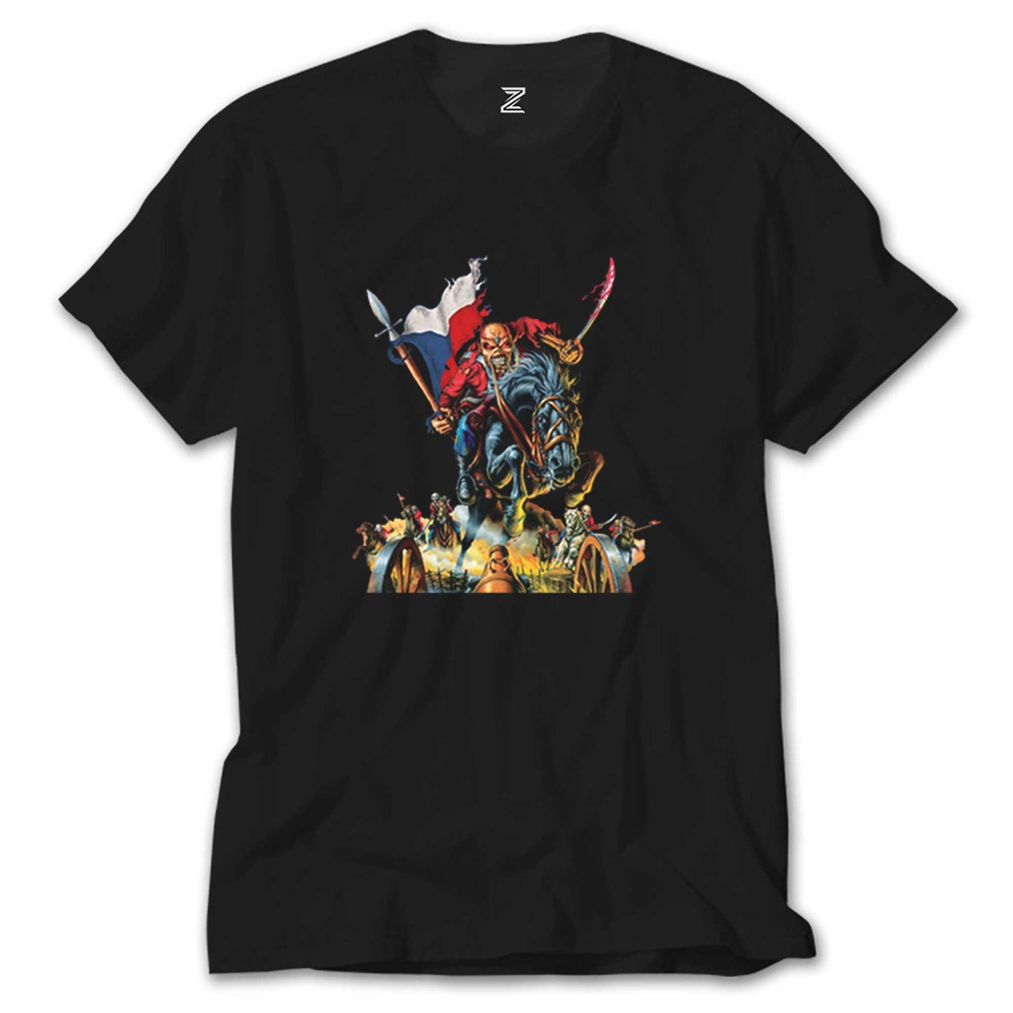 Iron Maiden Warriors Siyah Tişört