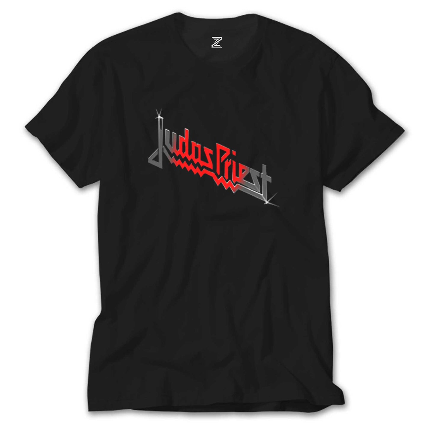 judas Priest Black Red Logo Siyah Tişört