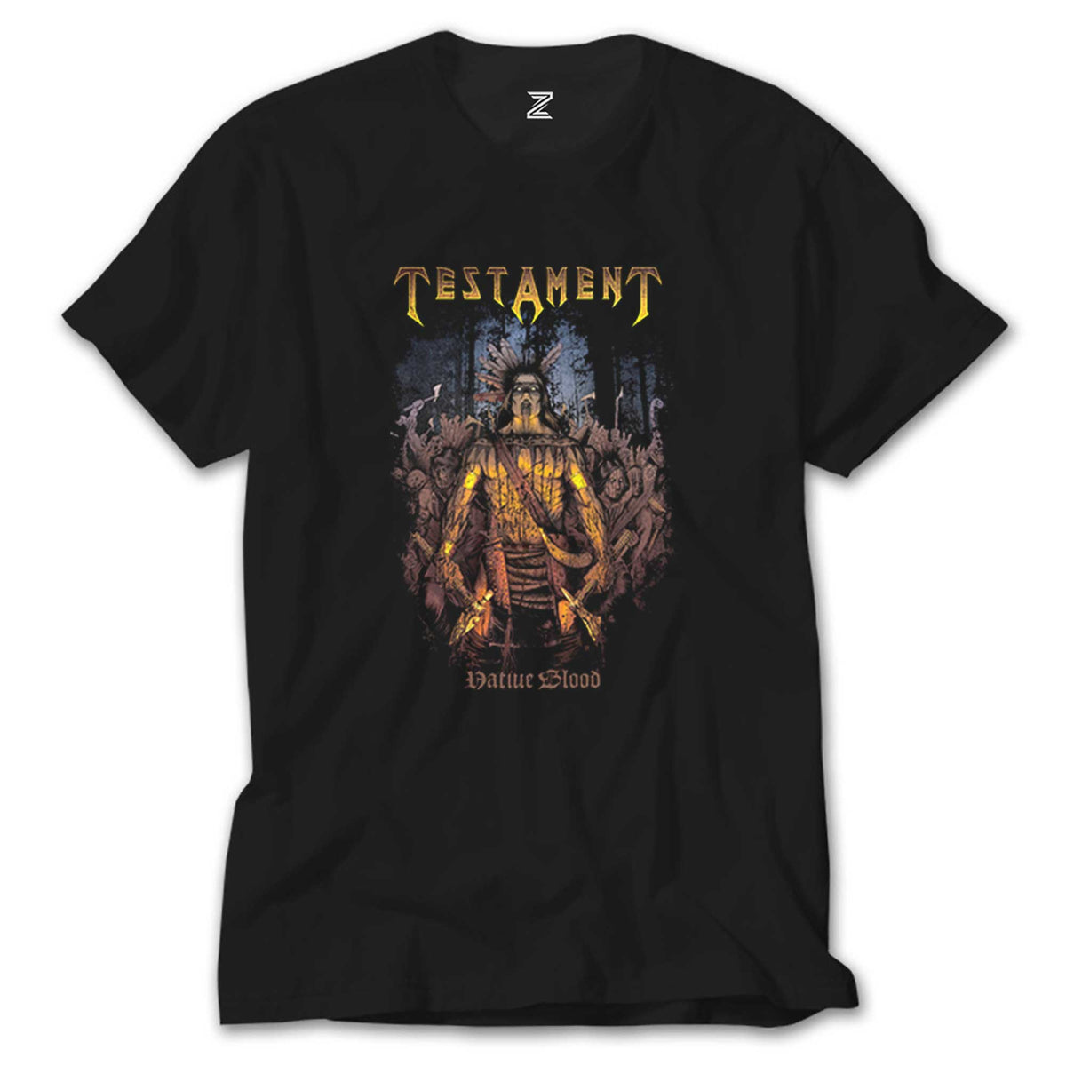 Testament Native Blood siyah tişört