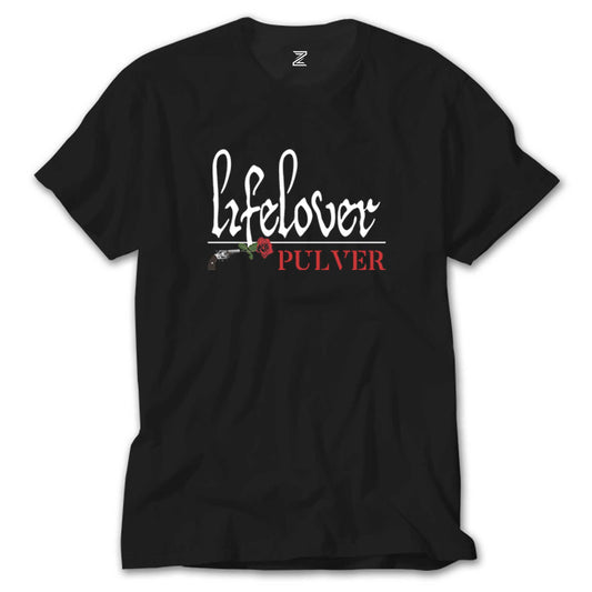 Lifelover Pulver Text Siyah Tişört