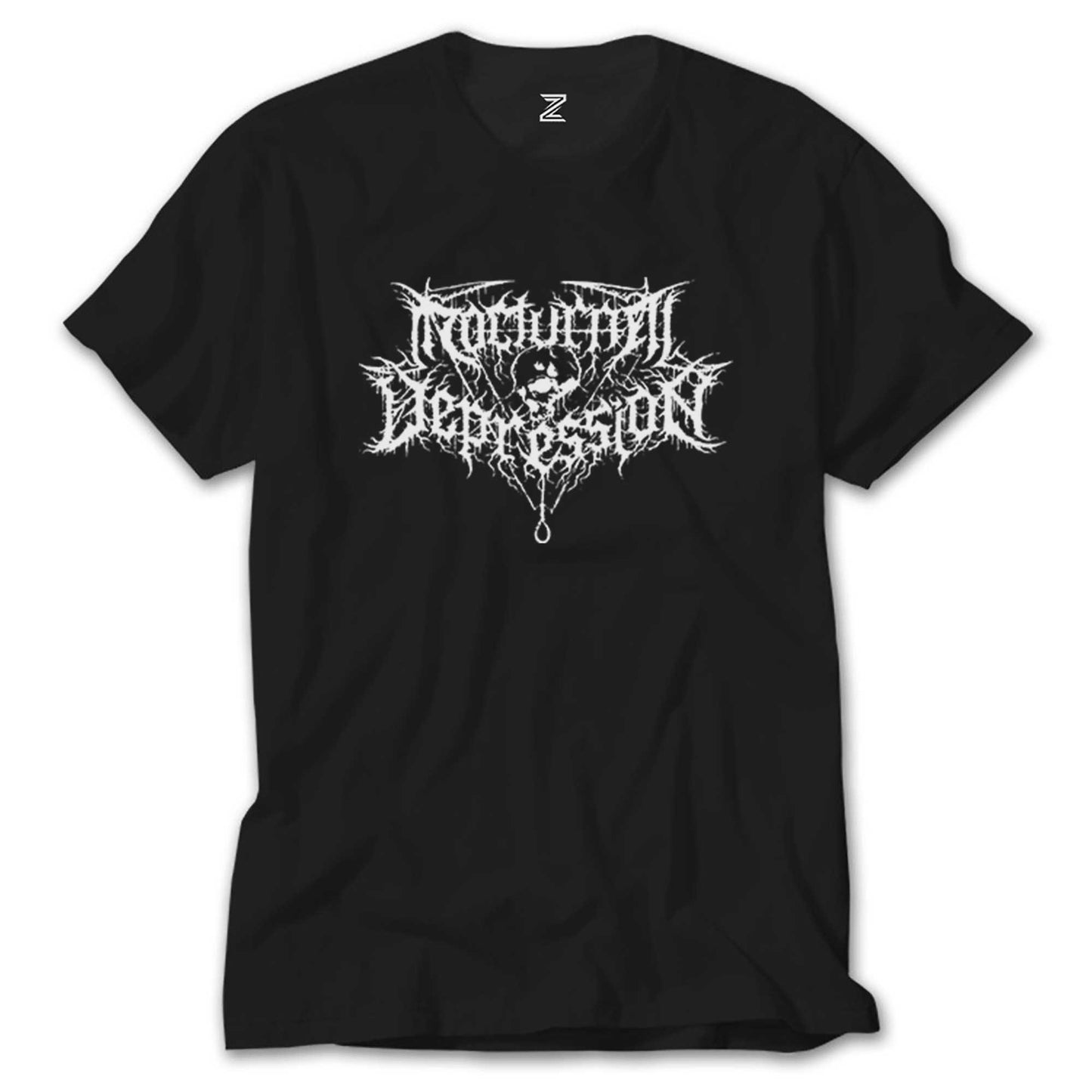Nocturnal Depression Logo Siyah Tişört