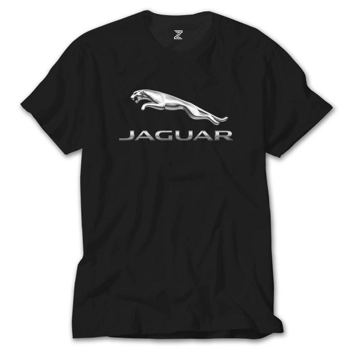 Jaguar Logo Silver Siyah Tişört