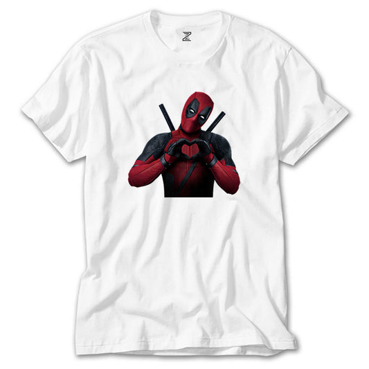 Deadpool Love Beyaz Tişört