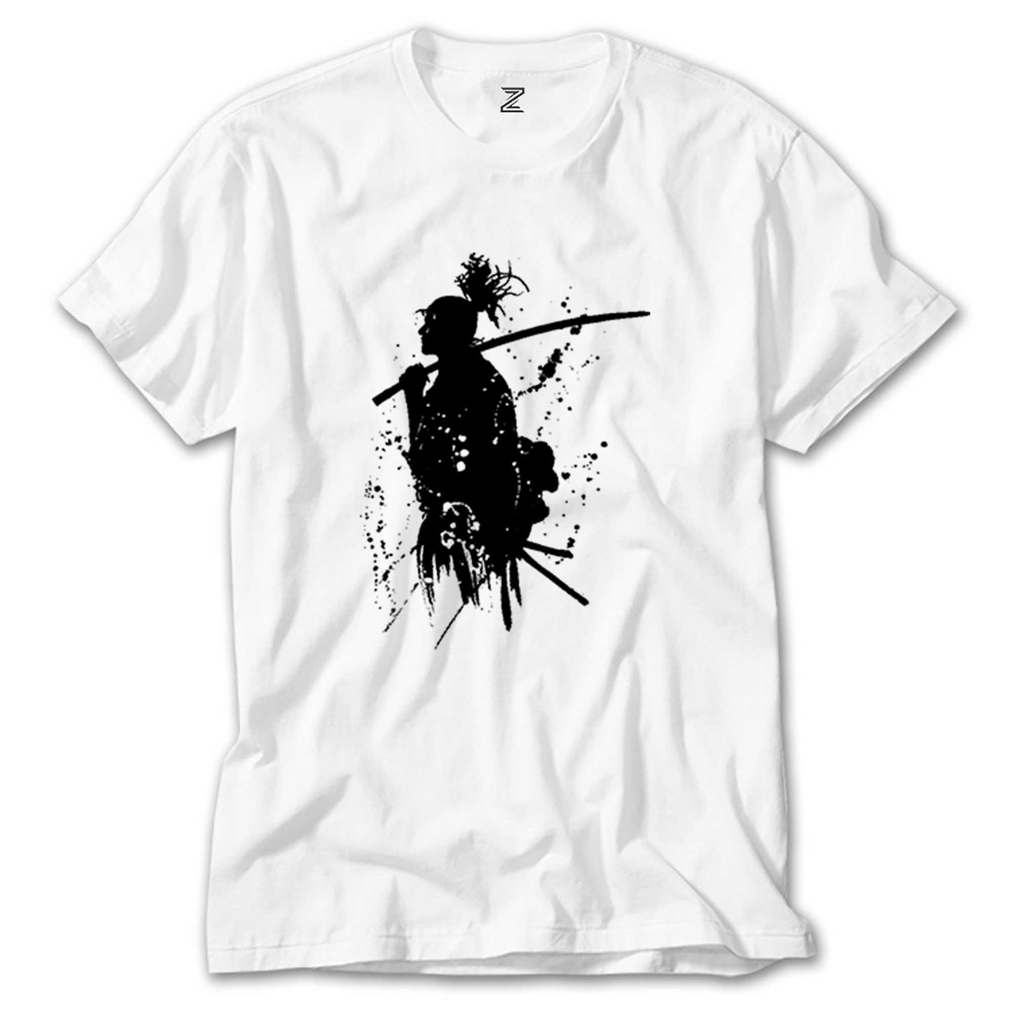 İndirimli Samurai Miyamoto Musashi Beyaz Tişört