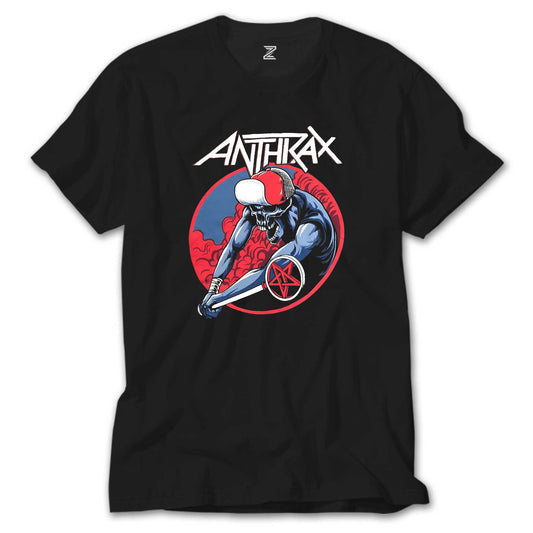 Anthrax Pentegram Siyah Tişört