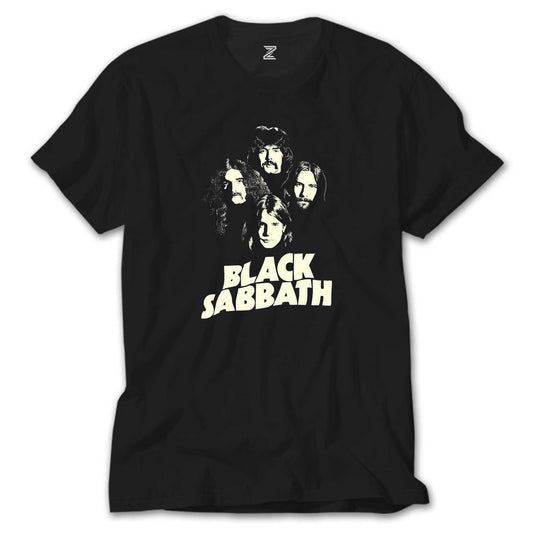 Black Sabbath Siluet Siyah Tişört