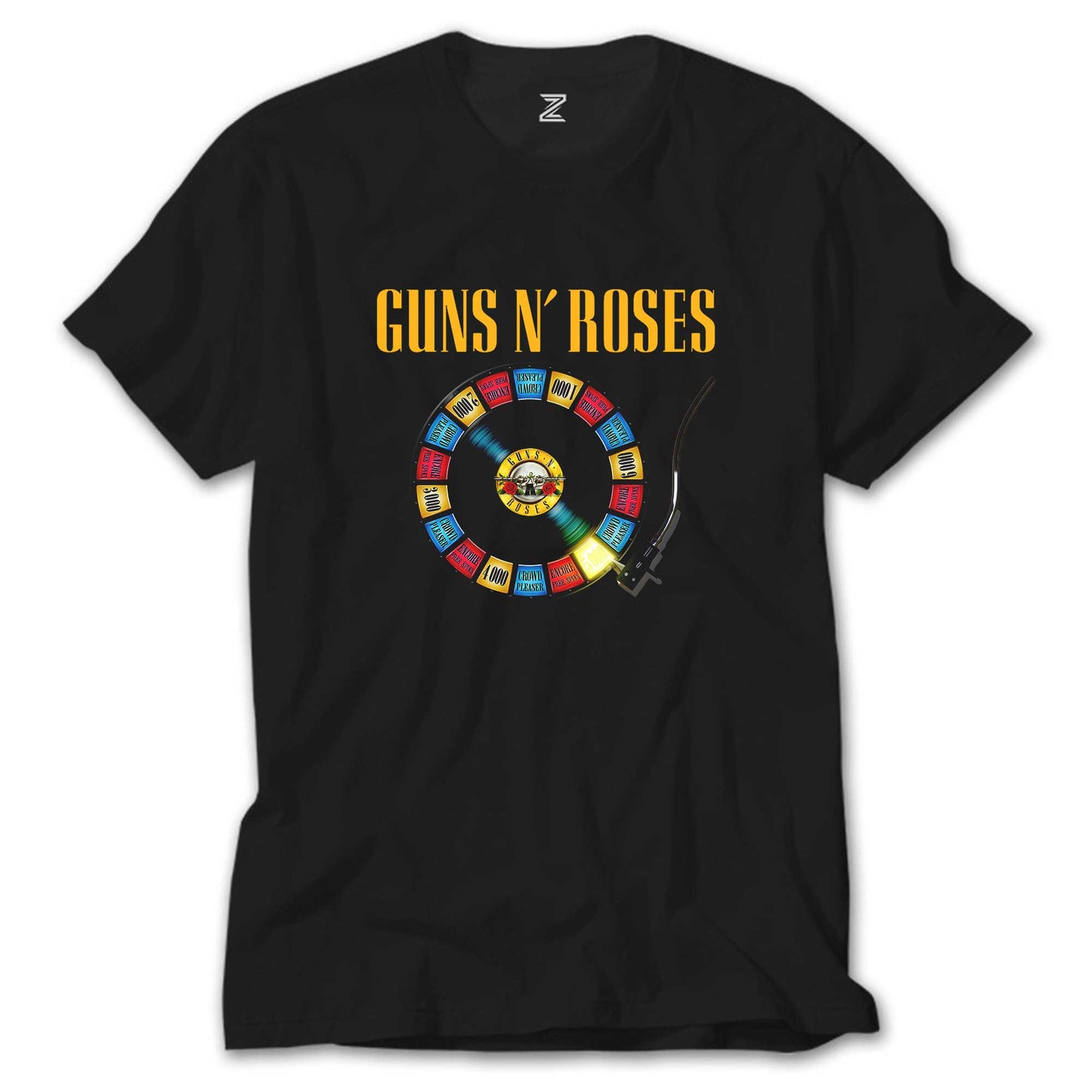 Guns N Roses Plak Siyah Tişört