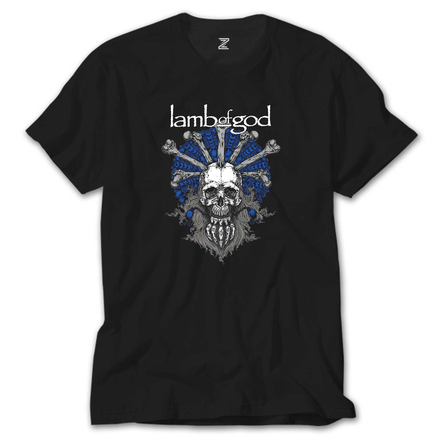 İndirimli Lamb Of God Bearded Skull Siyah Tişört