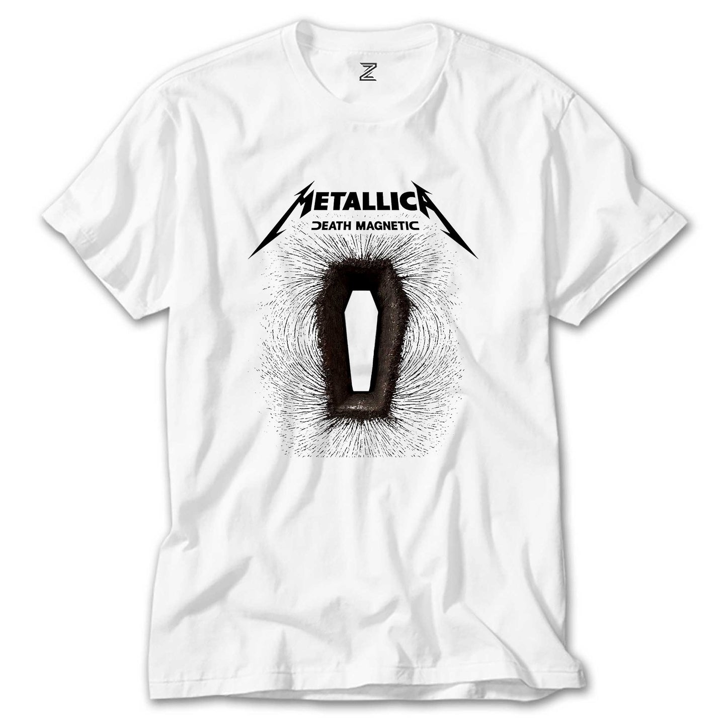 Metallica Death Magnetic Albums Beyaz Tişört