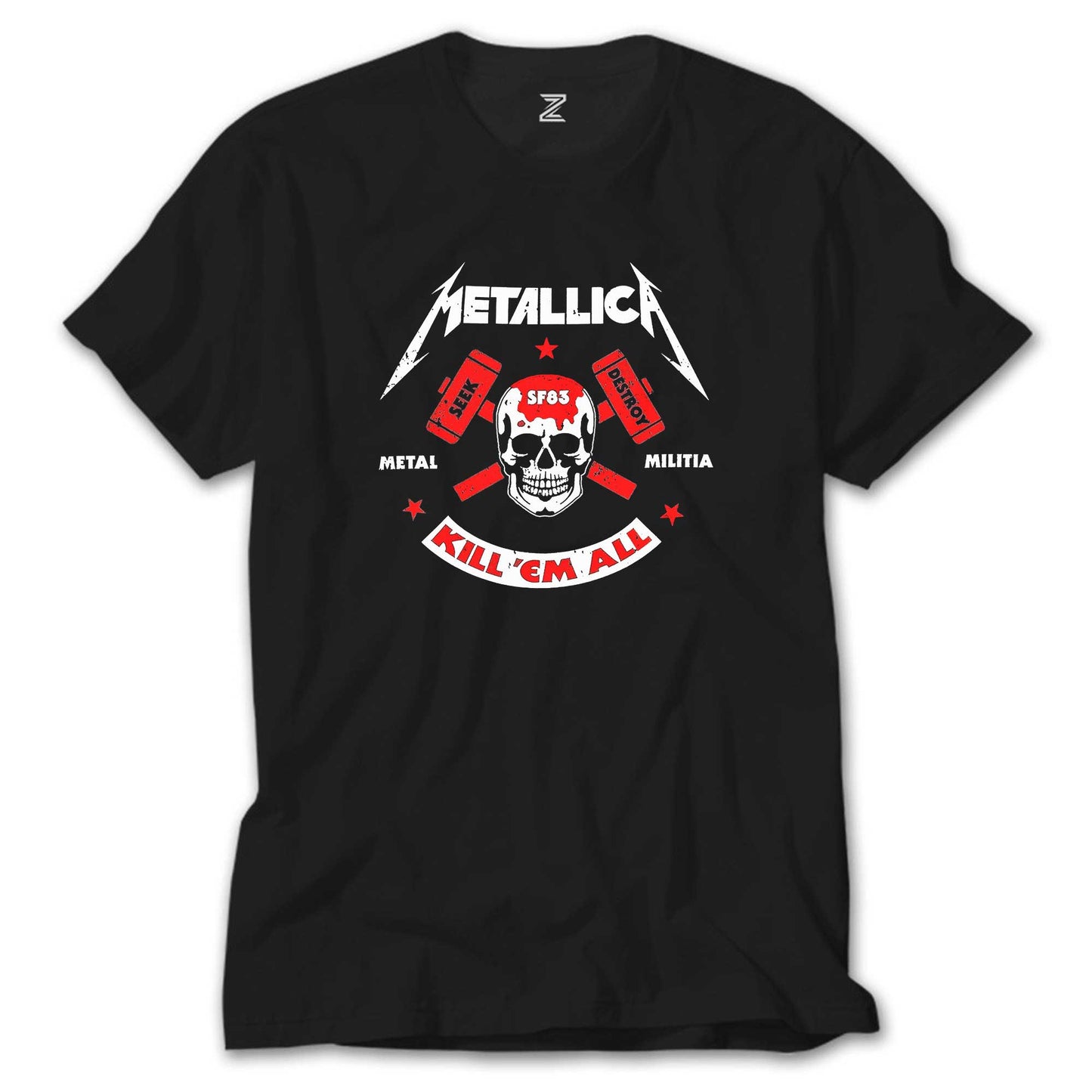 Metallica Kill'em All Siyah Tişört