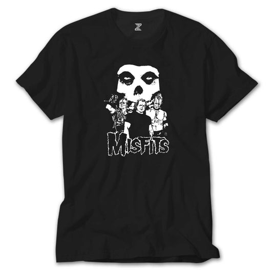 Misfits Grup Logo Siyah Tişört