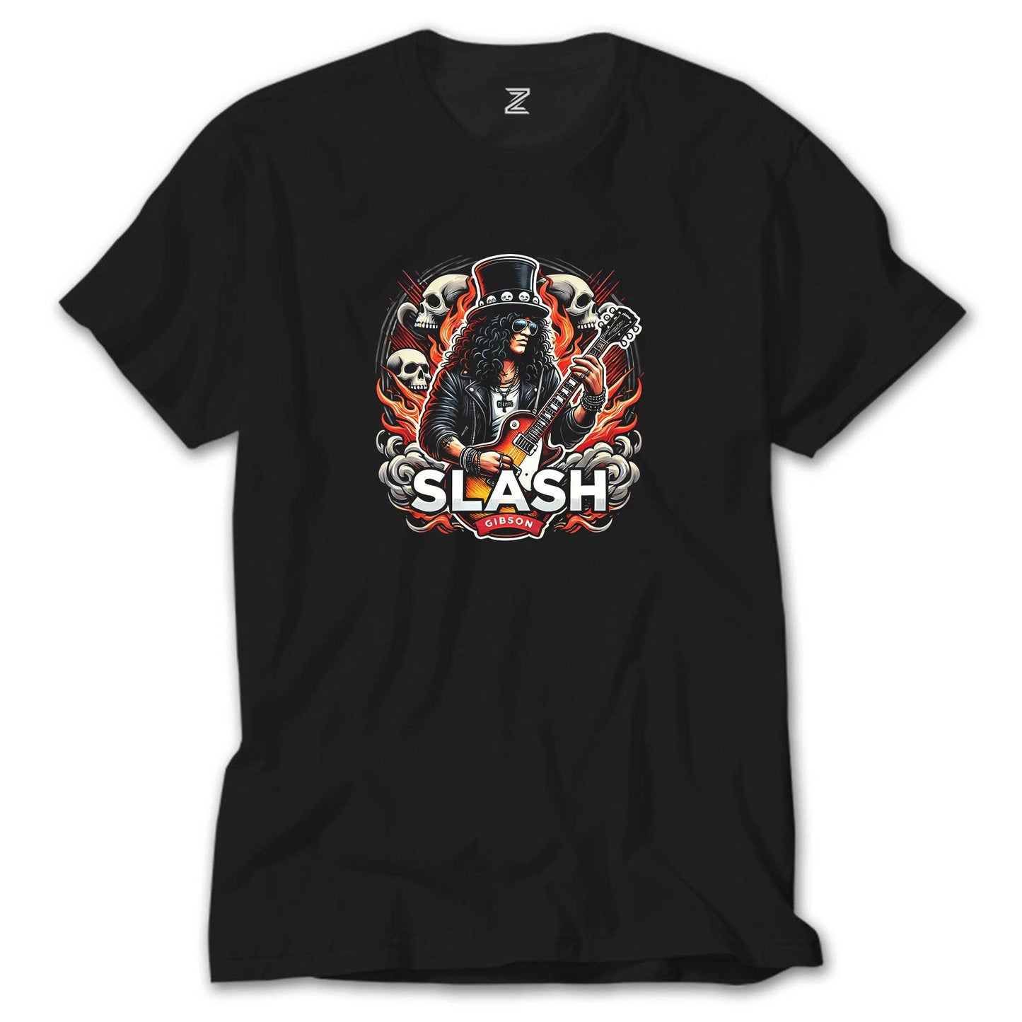 Slash Gibson Siyah Tişört