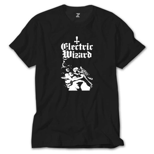 Electric Wizard Legalise Drugs and Murder Skeleton Girl Siyah Tişört