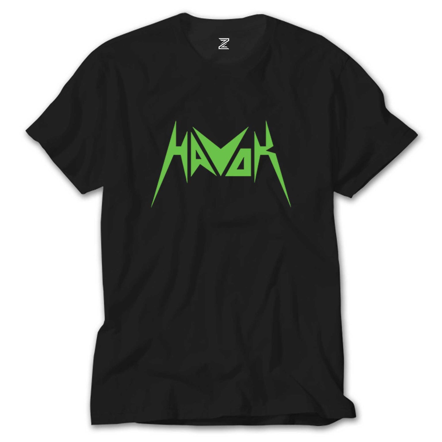 Havok Green Logo Siyah Tişört