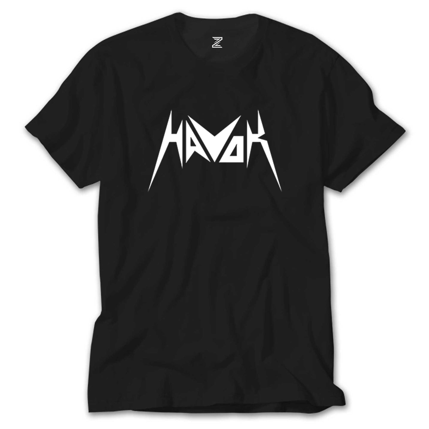Havok Logo Text Siyah Tişört
