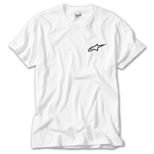 Alpinestars Logo Black Beyaz Tişört