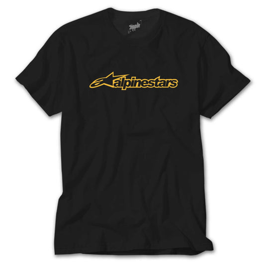 Alpinestars Logo Gold Siyah Tişört