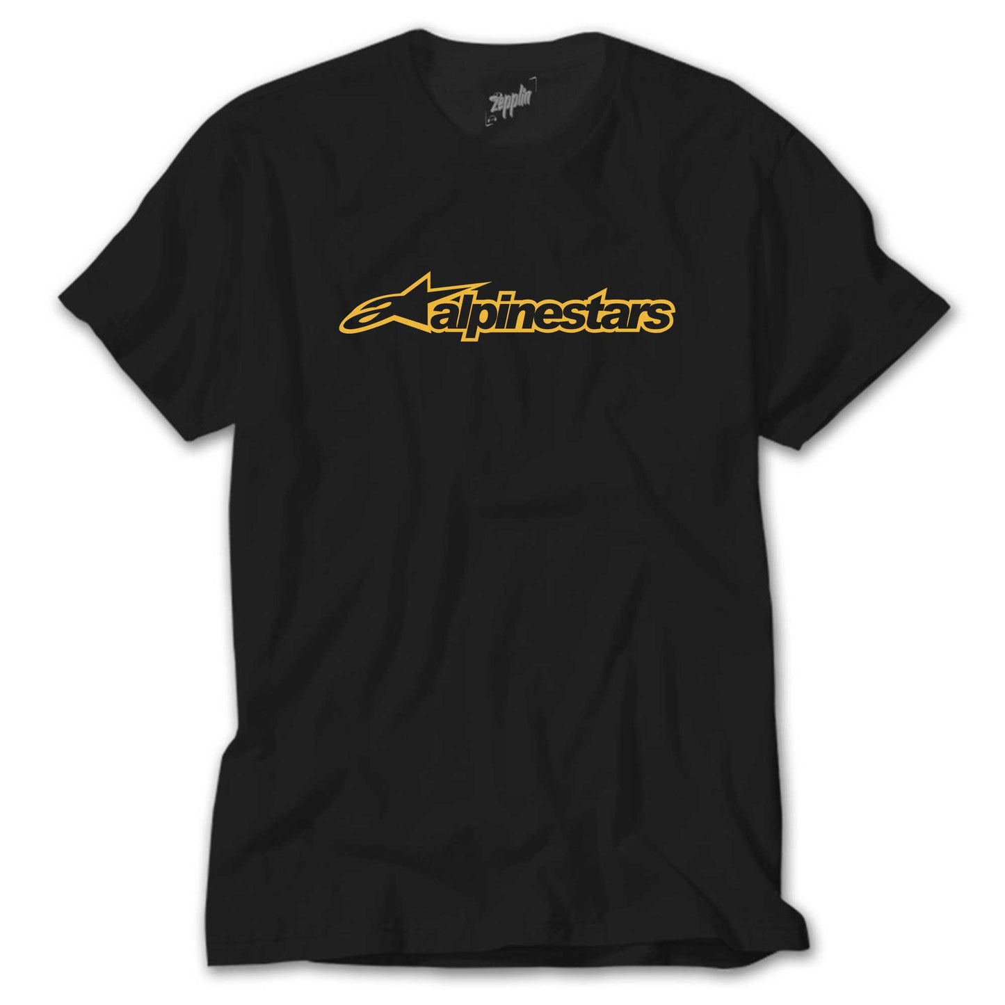 İndirimli Alpinestars Logo Gold Siyah Tişört
